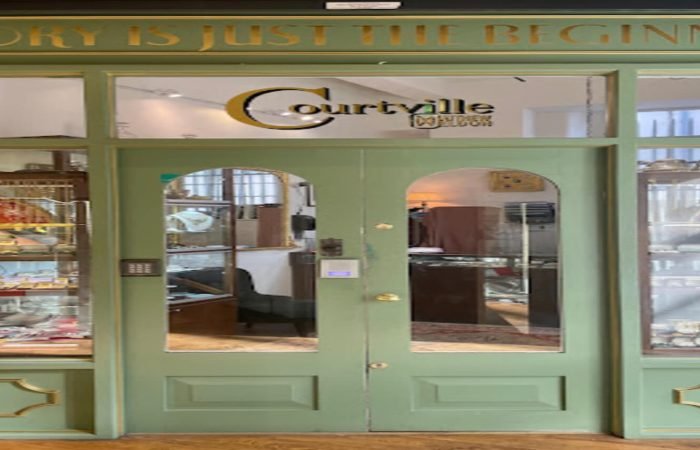 Courtville antique banner