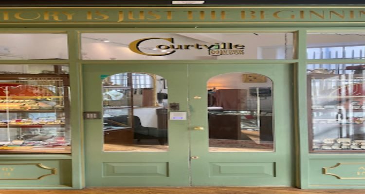 Courtville antique banner