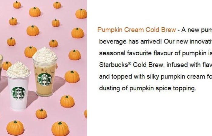 Starbucks Pumpkin cream cold brew
