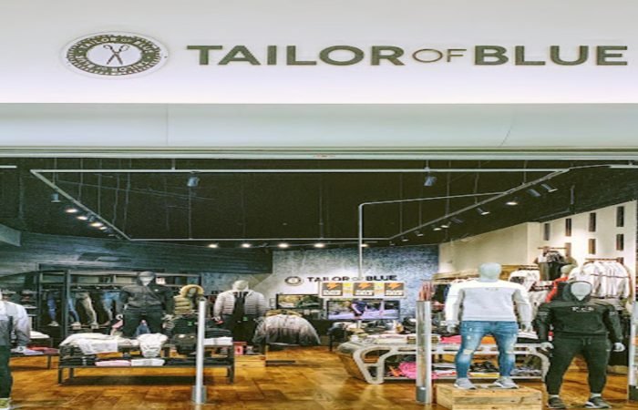 Tailor of blue banner