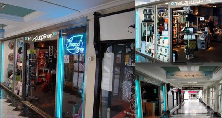 the laptop shop banner